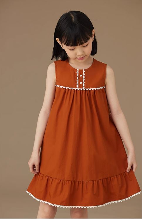 K40702 - Terracotta lace dress