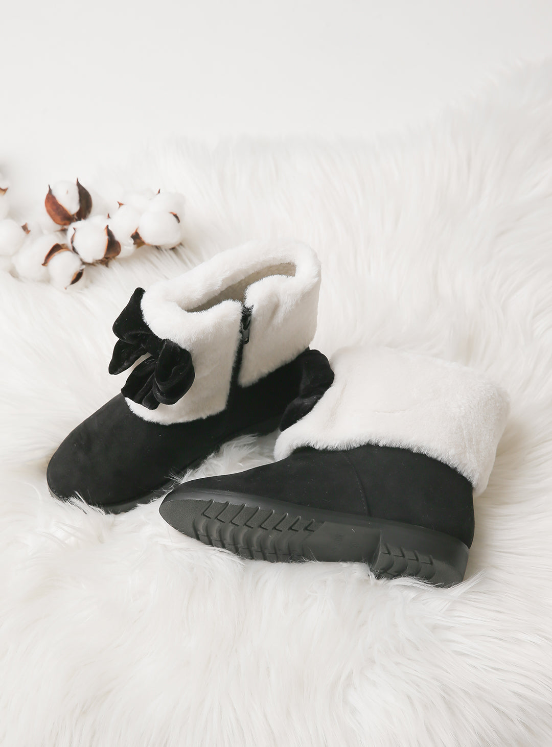 Short boots with suede fur (15cm-20cm)