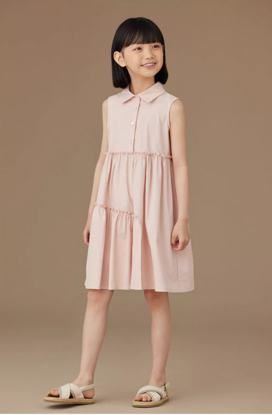 K40701 - Petal pink summer cole dress