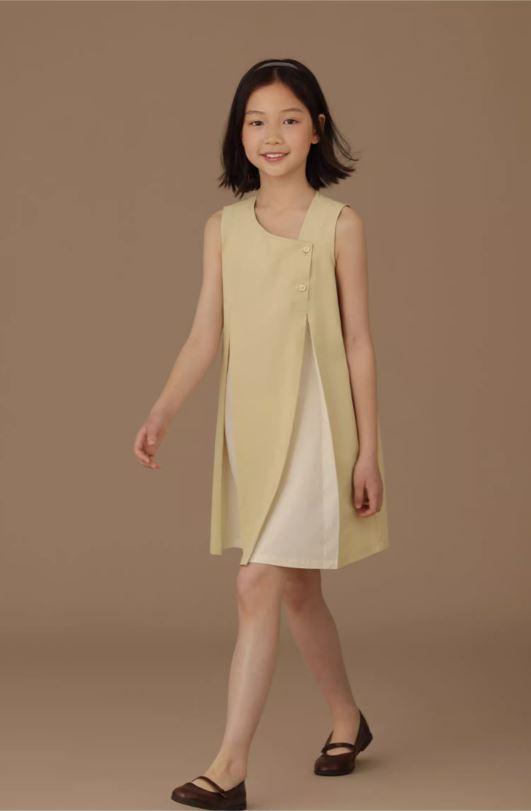 K240506001 - Panelled Sleeveless One-Piece Dress