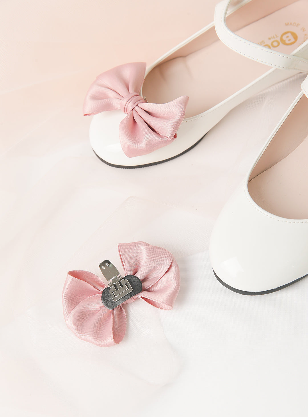 Pink Ribbon Alice Enamel Shoes (12cm-23cm)