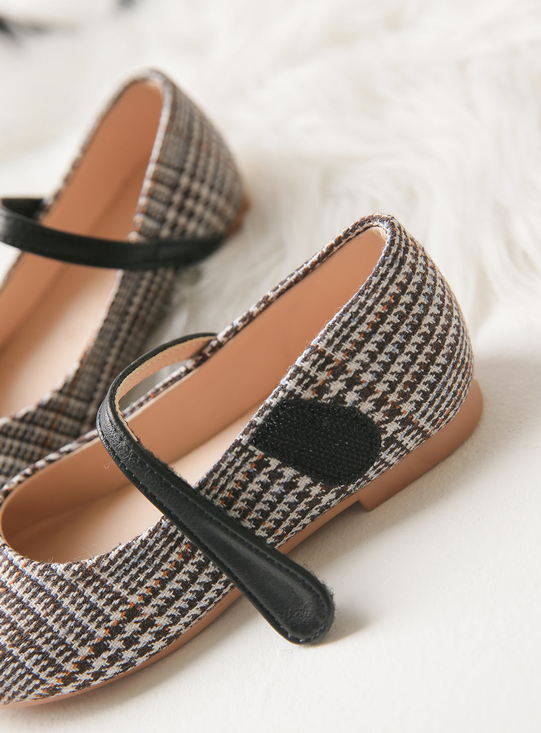 Plaid Tweed Shoes (16cm-21cm)