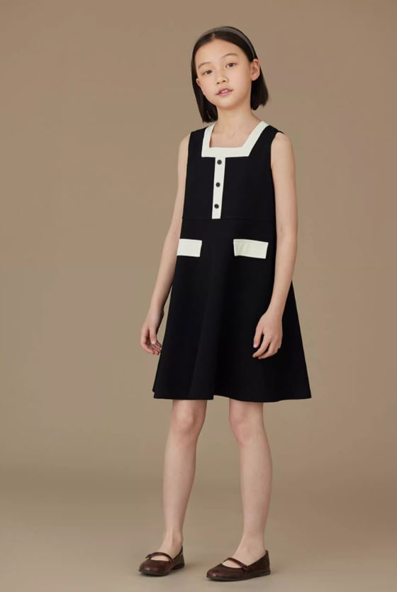 K31803 - Monochrome modern style dress