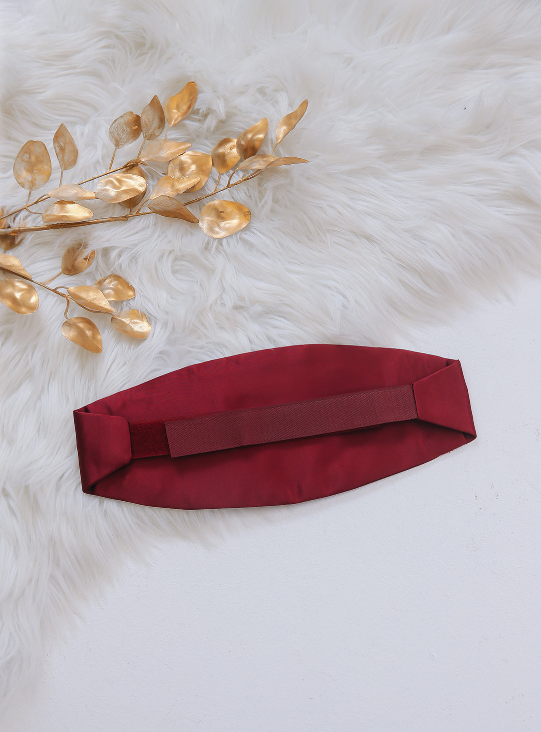 Kammer band and bow tie set (wine red)