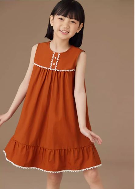 K40702 - Terracotta lace dress