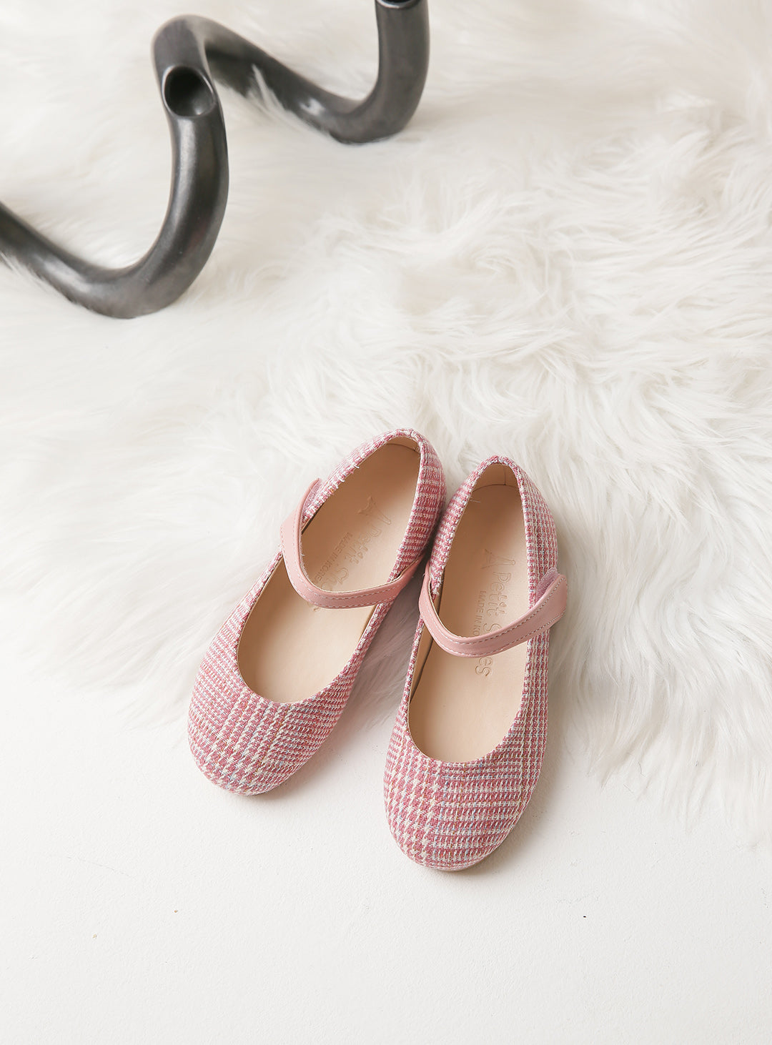 Plaid Tweed Shoes (16cm-21cm)