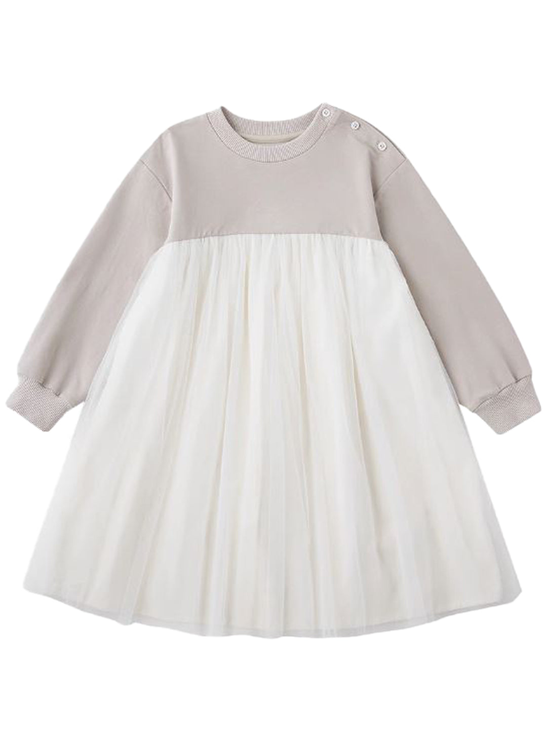 K2033 - Sweatshirt and tulle switching dress