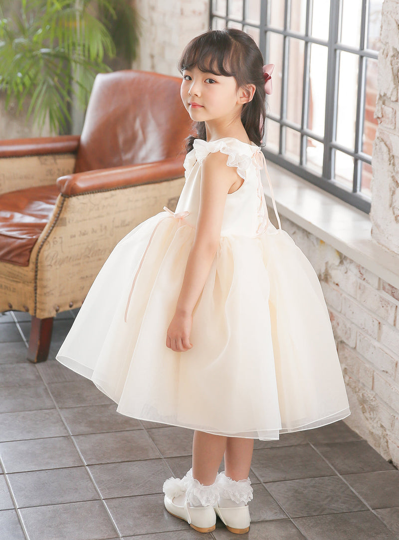 子供ドレス発表会・結婚式・おしゃれなDRESCCOのマナビスフリルスリーブドレスの画像15