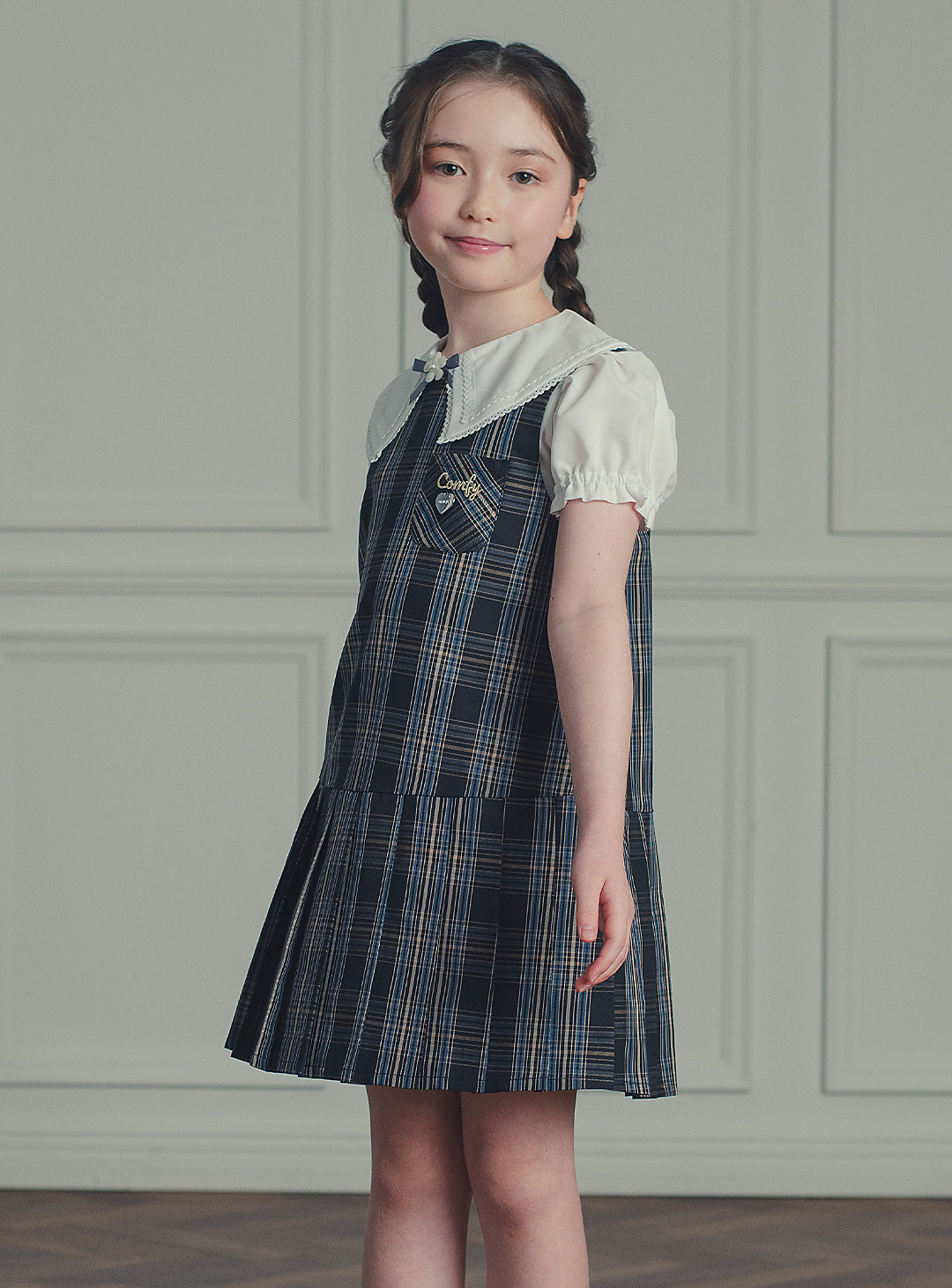 アメリアチャコールウール混ジャケット＋ワンピースセット