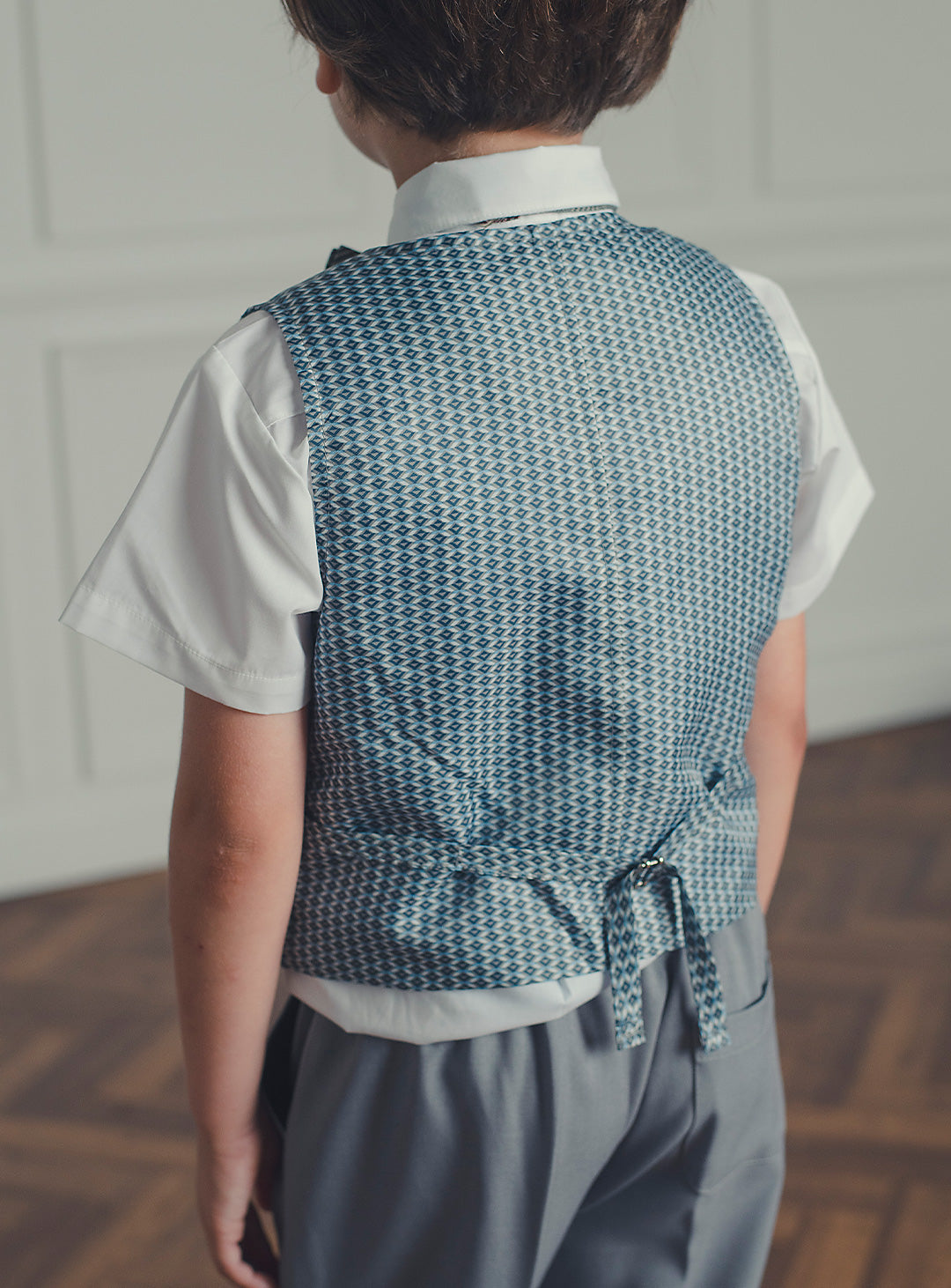 アーサーライトグレーベストスーツセット(ベスト、長ズボン)