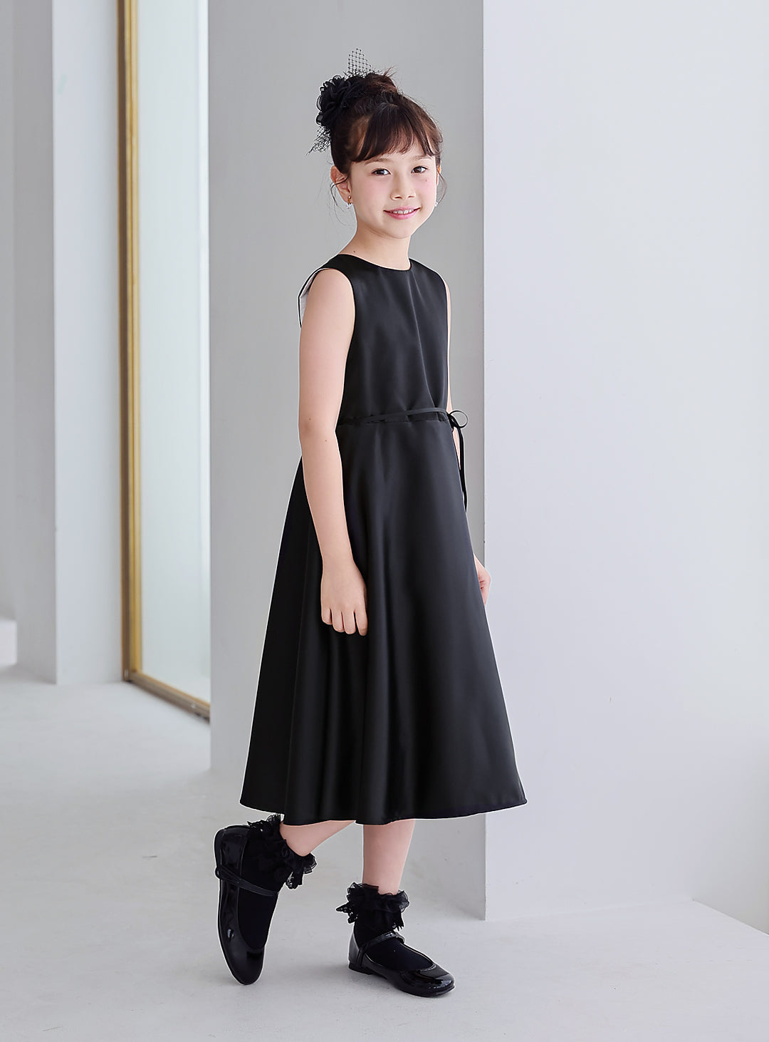 Velacha Black A-line Dress