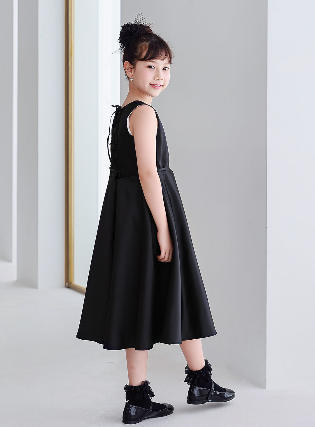 Velacha Black A-line Dress