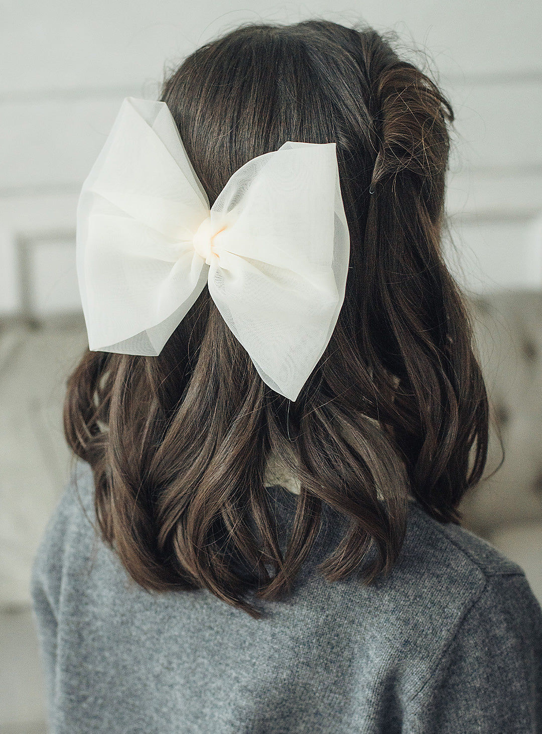 ウールホワイトカラーセーター