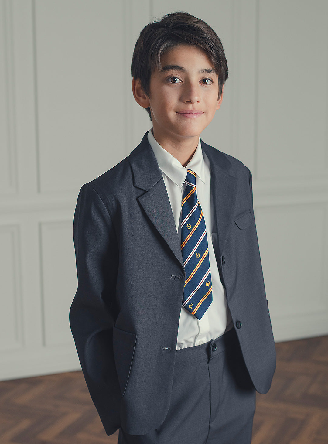 子どもスマートカジュアル│子供おしゃれ着ならチャコールショート