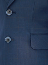 ボーイスーツ・子供スーツ・フォーマルスーツDRESCCOのネイビーシャドーチェック シングルブレスト2ピースセットの画像15