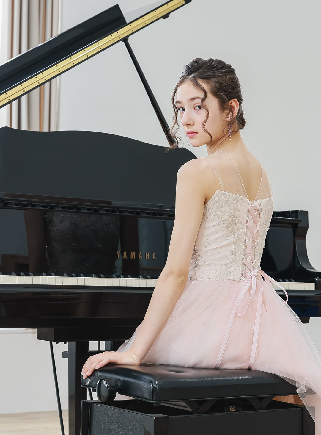 Blossom Baby Pink Jewelry Tulle Dress