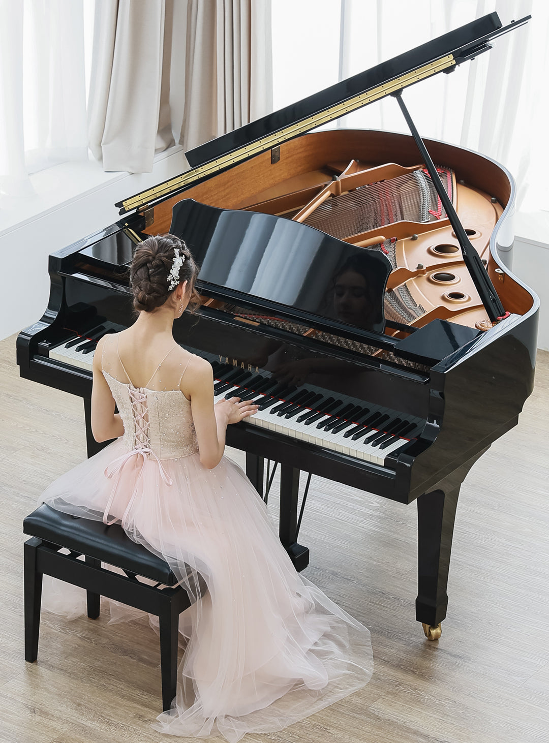 Blossom Baby Pink Jewelry Tulle Dress