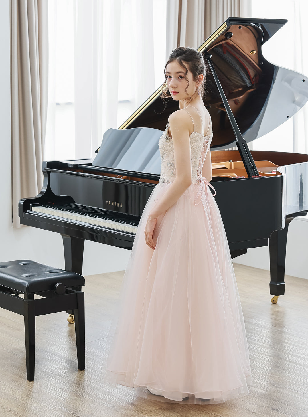 Blossom Baby Pink Jewelry Tulle Dress