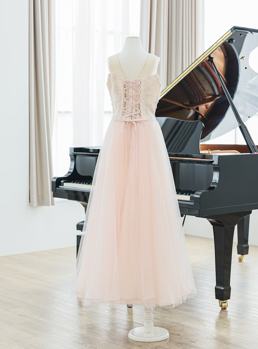 Blossom Baby Pink Jewelry Tulle Dress