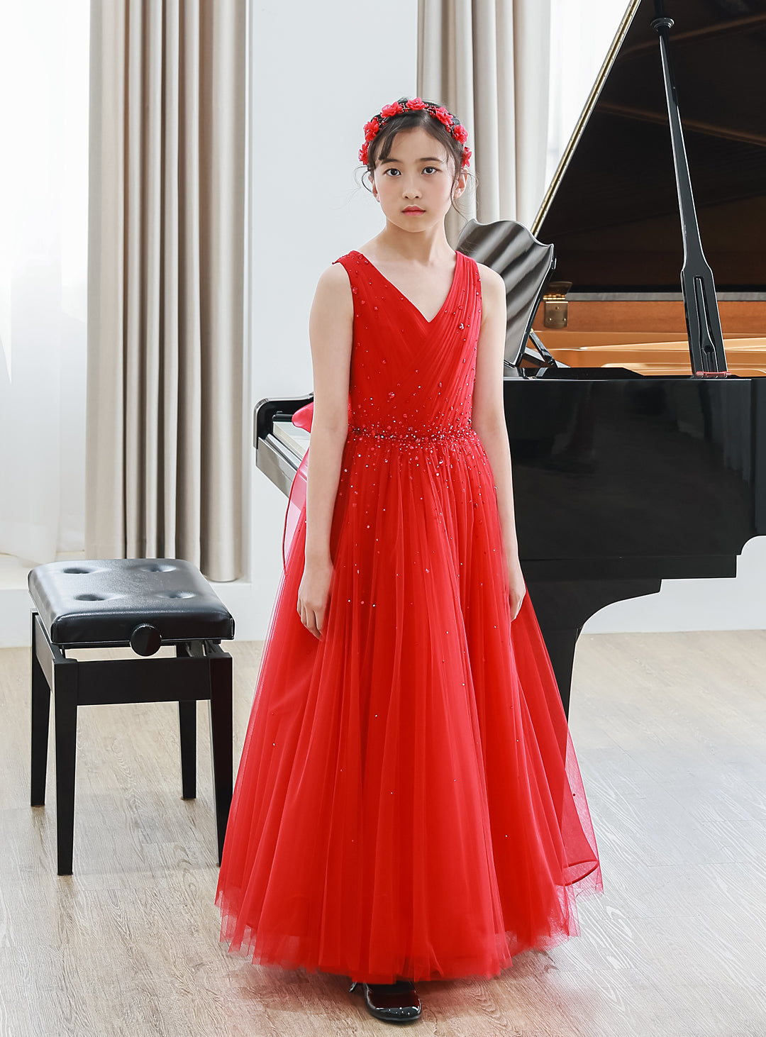 Scarlet Jewelry Tulle Dress