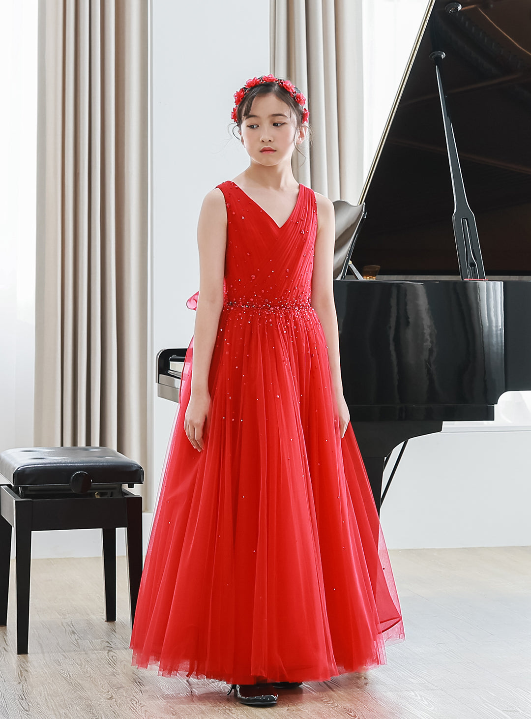 Scarlet Jewelry Tulle Dress