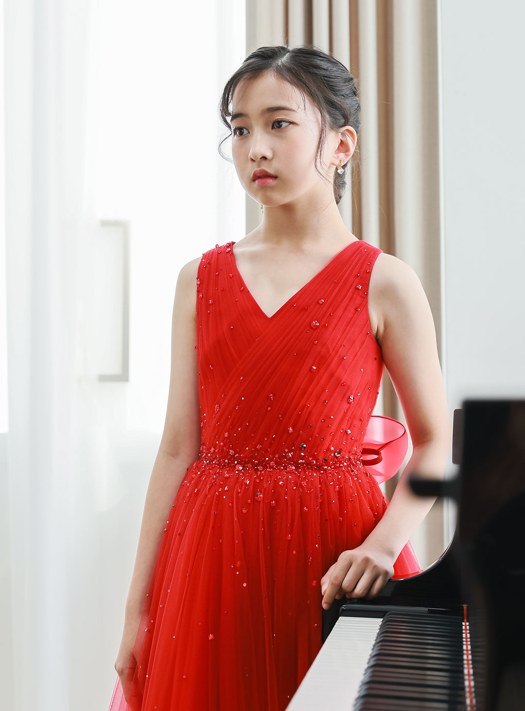 Scarlet Jewelry Tulle Dress