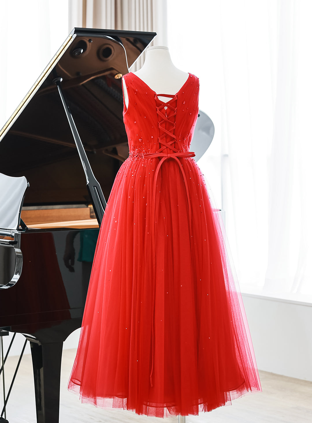 Scarlet Jewelry Tulle Dress