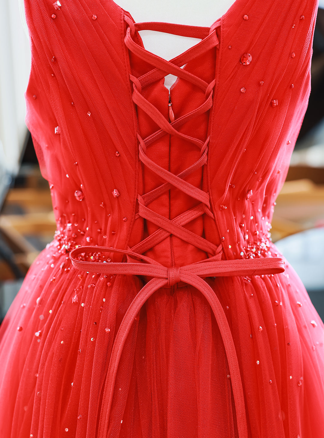 Scarlet Jewelry Tulle Dress