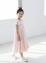 子供ドレス発表会・結婚式・おしゃれなDRESCCOのエイローズハイウェストベビーピンクドレスの画像3