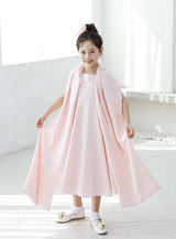 子供ドレス発表会・結婚式・おしゃれなDRESCCOのエイローズハイウェストベビーピンクドレスの画像13