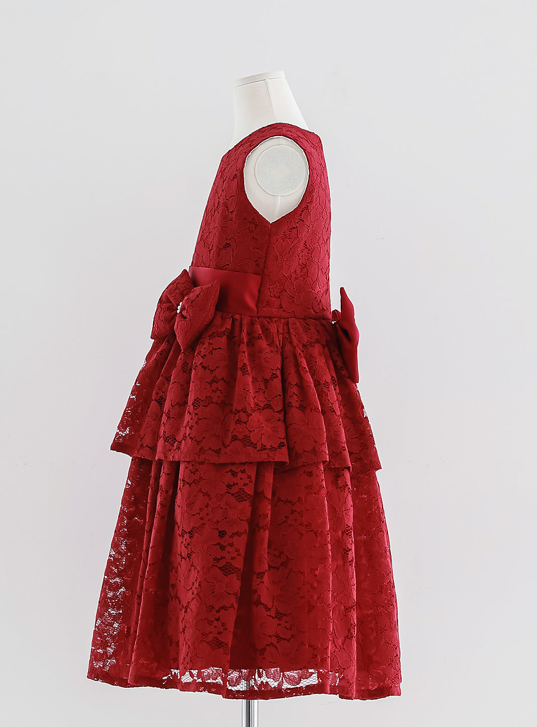 D-SU-142-Flower Chemical Lace Red Dress