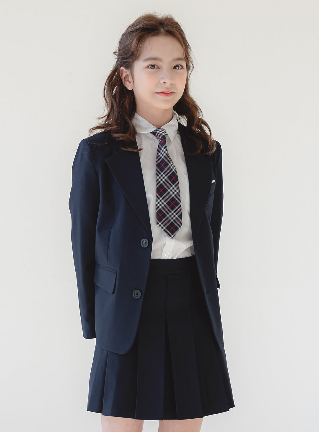 Charlotte Navy Single Jacket 2 Piece Set (Jacket, Skirt)