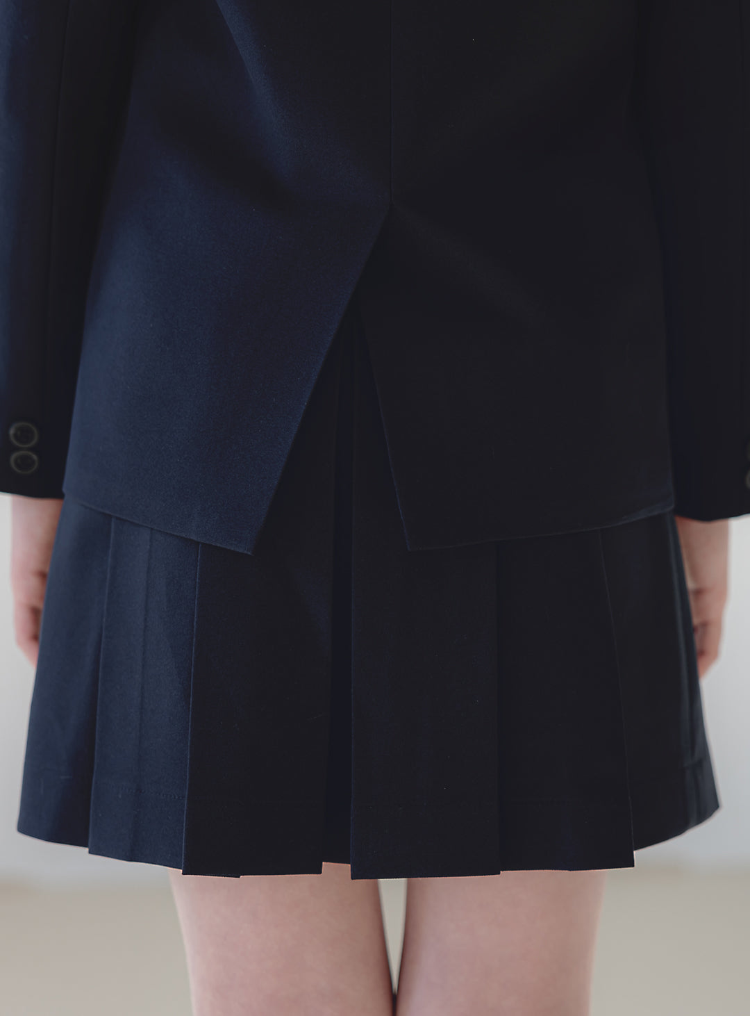 Charlotte Navy Single Jacket 2 Piece Set (Jacket, Skirt)