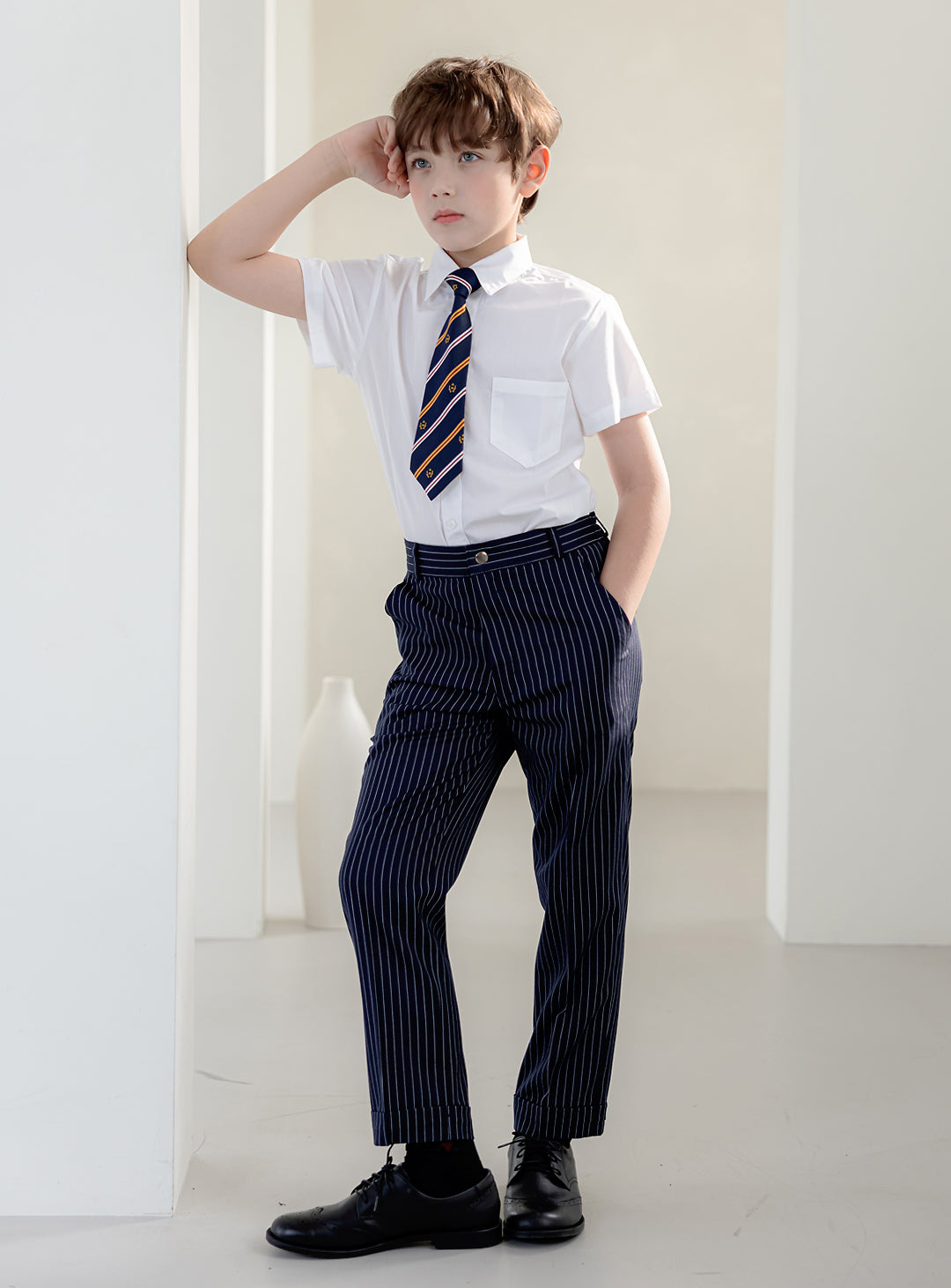 Ted Stripe Vest Suit 2 Piece Set (vest, long pants)