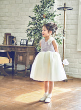 子供ドレス発表会・結婚式・おしゃれなDRESCCOのラベンダーツイードリビティナドレス の画像1
