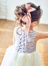 子供ドレス発表会・結婚式・おしゃれなDRESCCOのラベンダーツイードリビティナドレス の画像10