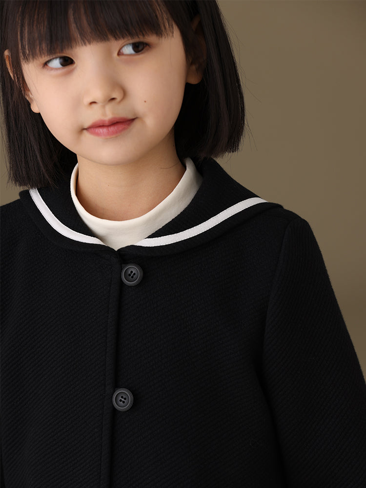 子どもおしゃれ着・スマートカジュアル COCO MODERNのK465 - セーラーカラーホワイトラインブラックジャケットの画像(18)