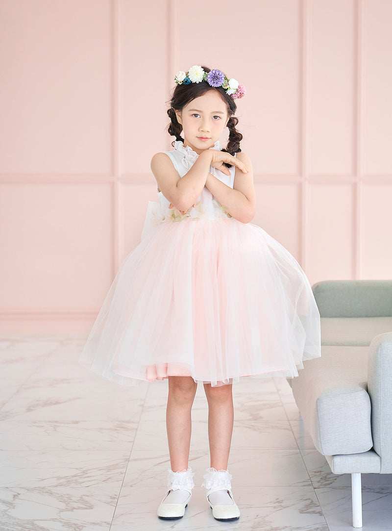 子供ドレス発表会・結婚式・おしゃれなDRESCCOのブロッサムピーチドレスの画像3
