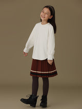 子どもおしゃれ着・スマートカジュアル COCO MODERNのK417 - ツーラインポイントニットプリーツスカートの画像(5)