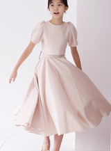 エドウィナゴールドピンクツーピースドレス