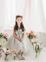 子供ドレス発表会・結婚式・おしゃれなDRESCCOのローズガーデ7ンミントグリーンドレスの画像