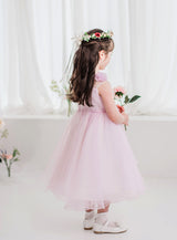 子供ドレス発表会・結婚式・おしゃれなDRESCCOのマグノリアフラワーピンクバイオレットドレスの画像8