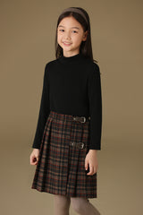 子どもおしゃれ着・スマートカジュアル COCO MODERNのK284 -　チェックプリーツスカートの画像(4)