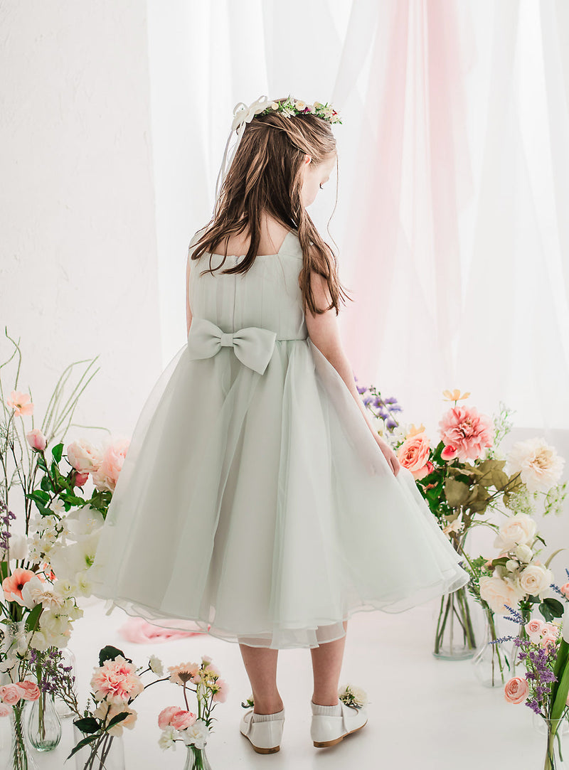 子供ドレス発表会・結婚式・おしゃれなDRESCCOのローズガーデンミントグリーンドレスの画像8