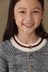 子どもおしゃれ着・スマートカジュアル COCO MODERNのK316 - ハーフボタンバイカラーウール混ニットの画像(13)