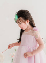 子供ドレス発表会・結婚式・おしゃれなDRESCCOのマグノリアフラワーピンクバイオレットドレスの画像12