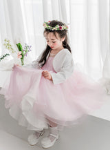 子供ドレス発表会・結婚式・おしゃれなDRESCCOのマグノリアフラワーピンクバイオレットドレスの画像14