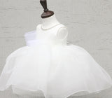子供ドレス発表会・結婚式・おしゃれなDRESCCOのミダースビジューネックレスホワイトドレスの画像9