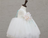 子供ドレス発表会・結婚式・おしゃれなDRESCCOのアプロディーテピンクピーチコサージュドレスの画像14