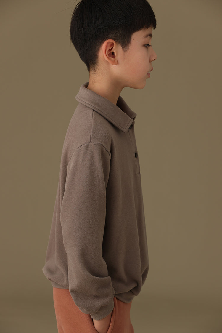 子どもおしゃれ着・スマートカジュアル COCO MODERNのK322 - やわらかビスコース長袖ポロシャツの画像(10)